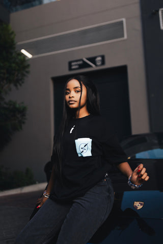 CLASSIC LOGO DROP SHOULDER  HEAVY GRAPHIC TSHIRT