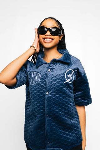 Insanidy Baby Blue Monogram Shirt