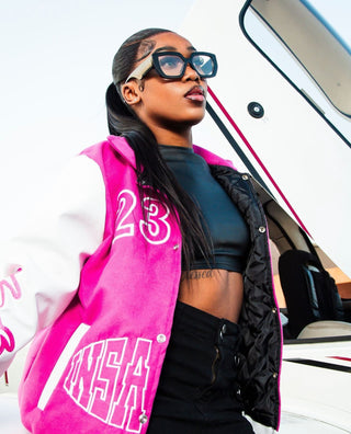 Insanidy Pink LOLA Varsity Jacket