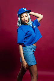 Insanidy Blue Cropped T-Shirt