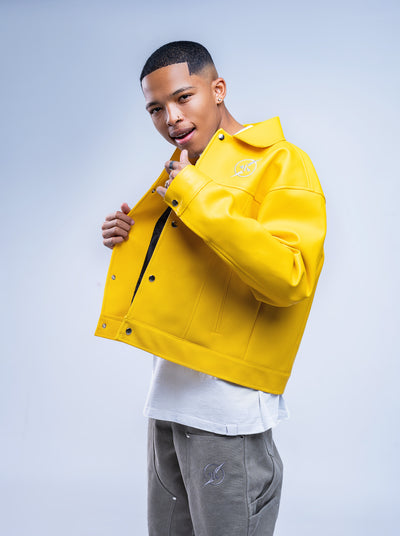 Insanidy Yellow Leather Jacket - Insanidy